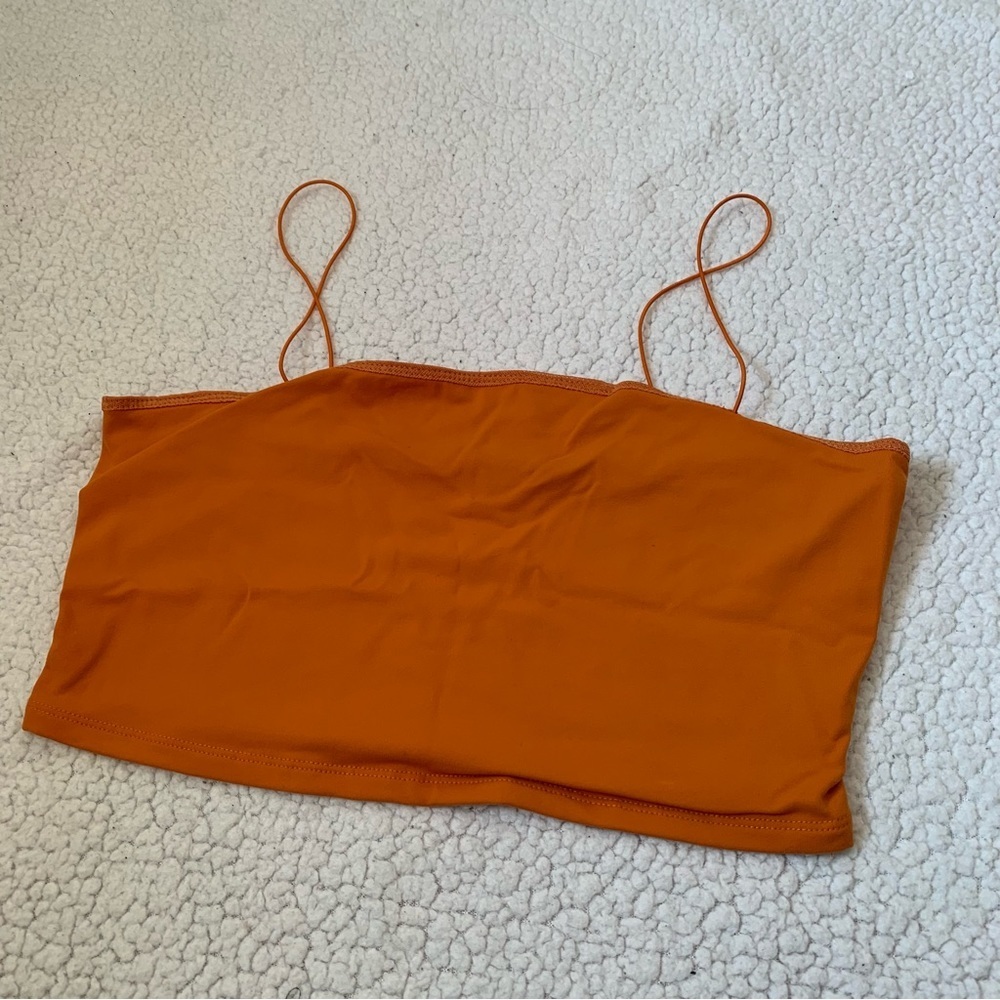 Dynamite Orange Cropped Top - Picture 2 of 6